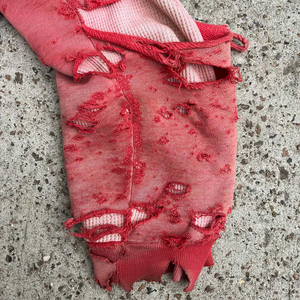 Sudadera con capucha de peso pesado de la mejor calidad, rasgada, recortada, desgastada, gofrada, doble capa, lavado ácido, Sudadera con capucha para hombre - Product Image 6