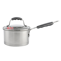 Ensemble de casseroles de cuisine en acier inoxydable personnalisées Ensemble de casseroles et poêles antiadhésives avec poignée en silicone Ensembles de 8 batteries de cuisine