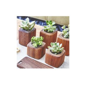 Vase à fleurs en bois de décoration de Style nordique Pot de fleur de Style moderne multicolore et Pot de bureau pour la décoration de la maison et du salon - Product Image 1