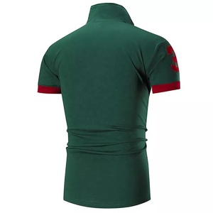 Polo à manches courtes pour hommes, logo personnalisé, t-shirt, chemise pour hommes, vêtements de golf 100% coton - Product Image 2