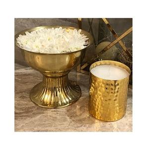 Wholesale Prices Decorative Metal <b>Candle</b> Jar With Lid for Home & Christmas Tabletop Decoration <b>Gold</b> <b>Candle</b> Jar - Product Image 6