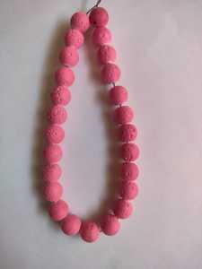 ลูกปัดลาวาสีแดงหลากสีขนาด10มม. และใหญ่กว่าสำหรับการทำเครื่องประดับ - Product Image 3