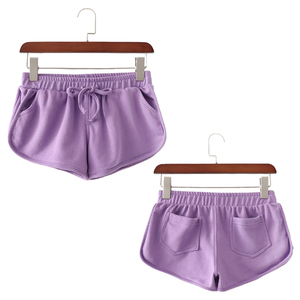 Shorts en coton pour femmes Saleh Enterprises, taille haute élastique avec cordon de serrage, légers, confortables, écologiques, grandes tailles, été, plage - Product Image 2