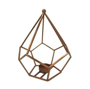 Support votif de table en métal de luxe noir bougeoir à photophore intérieur et extérieur pour la décoration de fête de mariage de bureau d'hôtel à la maison - Product Image 2