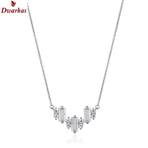 Collar de cristal de Plata de Ley 925 de lujo para mujer Diseño elegante - Product Image 6