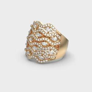 Queen Elizabeth Original Lab Grown Multi-Stone Anillo de compromiso Estilo princesa Marquesa Corte Anillo de bodas - Product Image 4