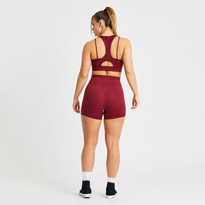 Vente en gros de vêtements de sport taille haute collants de gymnastique shorts de sport leggings de yoga en coton pour levage de fessiers sans couture shorts de yoga pour femmes - Product Image 3