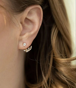 Velvet Prism 24K Gold Lab Grown Diamond Extended-Length <b>Long</b> <b>Earrings</b> for Women Romantic Party Elegant Glow Edition - Product Image 3