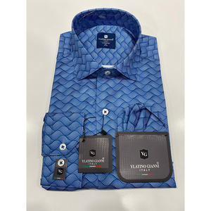 เสื้อเชิ้ตผู้ชายทรงเข้ารูป ผ้าป๊อปลินคอตตอน 100% คุณภาพสูง ป้องกันรอยยับ ผลิตในตุรกี สวมใส่สบาย ทันสมัย - Product Image 5