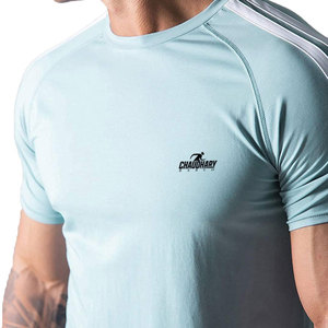 Camisas de fitness de servicio OEM diseñe su propio logotipo Camisas de fitness para hombres Camisa de fitness personalizada - Product Image 3
