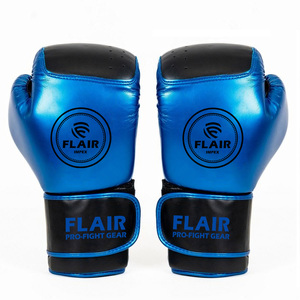 Ensembles de boxe professionnelle à logo personnalisé Gants de grande taille en cuir PU de haute qualité, respirants et compétitifs pour les boxeurs - Product Image 1