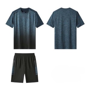 Hommes coton course personnalisé hommes short ensemble en gros 2025 nouvelle mode Logo personnalisé vêtements de sport d'été chemise et short - Product Image 2