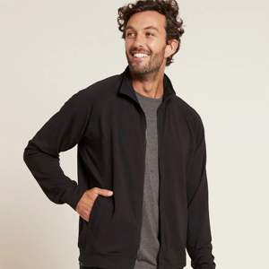 Men's Ultra-Soft <b>Fleece</b> Zip <b>Sweatshirt</b> Winter Essential Warm Cozy Thermal <b>Lined</b> Full-Zip Embroidered Pockets Perfect Cozy - Product Image 2