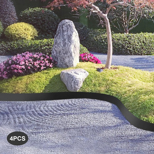 Customized Black <b>Metal</b> Landscape <b>Edging</b> Quick Connector Galvanized Steel Long Vertical Stake Outdoor Home Garden Equipment OEM - Product Image 5