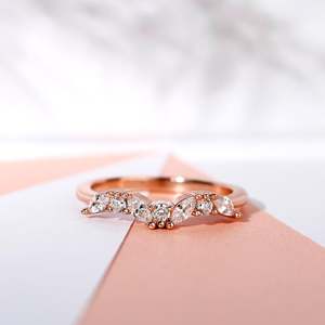 Anillo de Plata de Ley con Moissanita Jeulia Never Withering Petals para Mujer - Product Image 5