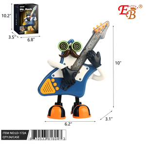 Electric Mr. Rock <b>Toy</b> Robot with <b>Guitar</b> 24/2/12PCS/CS Collection - Product Image 1