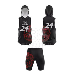 Maillots de compression à capuche personnalisés de football 7v7 pour les uniformes de football pour jeunes et adultes 7 sur 7 - Product Image 5