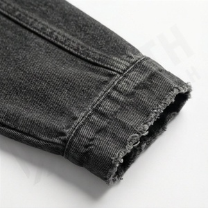 Veste en jean brodée personnalisée pour femme, boutonnée, respirante, surdimensionnée, de haute qualité, prix bas, tendance, streetwear, vêtements d'extérieur - Product Image 6