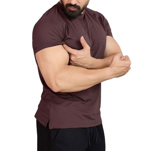 Camiseta Deportiva de Gimnasio 100% Algodón, Lisa, con Logotipo Personalizado al por Mayor, Corte Regular para Hombre, Ropa Deportiva Informal y Cómoda - Product Image 2