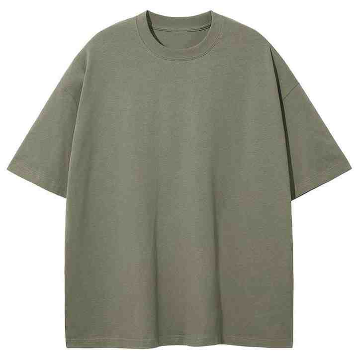 Men's Vintage Short Sleeve T-Shirts Micro Jersey Fabric O-Neck Solid Pattern Blank Design
