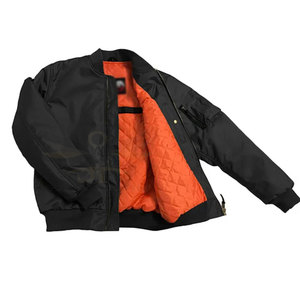 Blouson d'aviateur à logo propre de conception de service d'OEM blouson d'aviateur de haute qualité vêtements de mode vestes pour hommes - Product Image 4