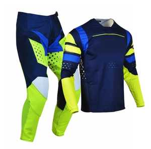 Set pakaian balap motor MX, baju & celana Kombo Off Road minimum, Jersey Motocross dan celana Mx berkendara - Product Image 6