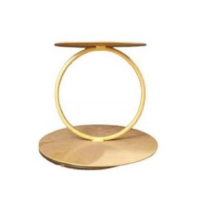 Nuevo diseño fiesta boda decoración mesa centro de mesa hierro acrílico flor soporte florero oro forma redonda pastel soporte Metal - Product Image 1