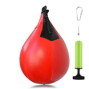 Balones de Boxeo de Cuero PVC Duradero de Alta Calidad para Adultos y Niños, Equipo de Entrenamiento de Velocidad Pesada, Logotipo Personalizable, Fitness - Product Image 4