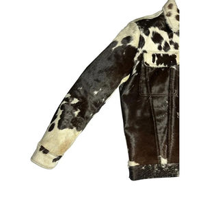 Chaqueta de piel de vaca personalizada de alta calidad para hombre, temporada de invierno teñida lisa, servicio de cantidad a granel OEM/ODM - Product Image 2