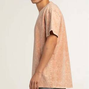Lavage à l'acide OEM conception personnalisée couleur unie surdimensionné à manches courtes homme t-shirts qualité supérieure matériel personnalisé vêtements pour hommes chemise - Product Image 3
