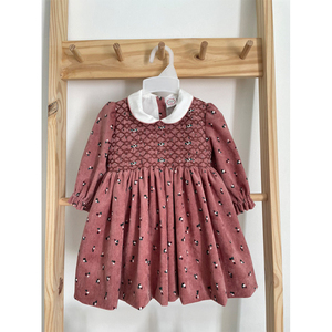 Vestidos de verano para niñas, ropa ahumada para bebé, conjunto de algodón, venta al por mayor - Product Image 2