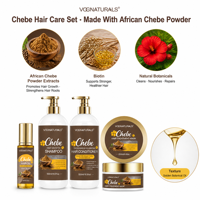 Champú y Acondicionador Vegano Chebe de Marca Privada para el Crecimiento del Cabello, Repara el Cabello Dañado, Sin Sulfatos, Anticaspa, Antirrotura