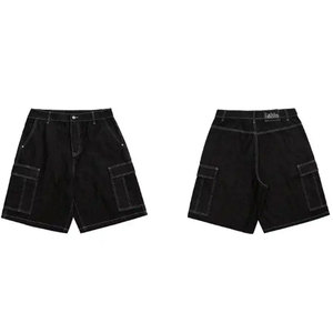 Summer Streetwear Hip Hop Baggy <b>Jean</b> Shorts New Arrival Loose Fit Fashion Denim Shorts for <b>Men</b> - Product Image 4