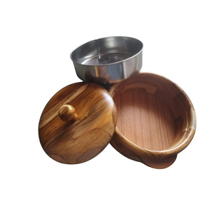 Cacerola de madera de diseño redondo para servir con tapa Warm Keeper que sirve olla de madera de Venta caliente a precio mayorista de La India - Product Image 2