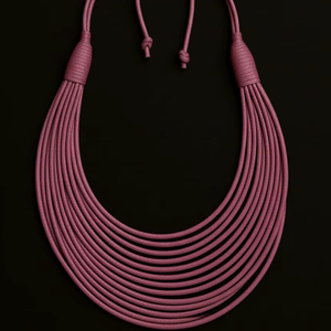 Buy Designer Multi Layer Chunky Necklace Wax Cord Necklace Best Party ware Gift Choker Necklace Designer Embroidery for Women's - Product Image 1