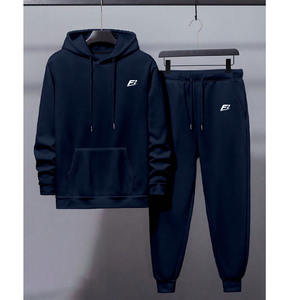 Conjuntos de Chándal con Capucha Unisex de Poliéster/Algodón, Fabricante Mayorista OEM, Sudadera, Pantalones Deportivos, Etiqueta Privada Personalizada - Product Image 1