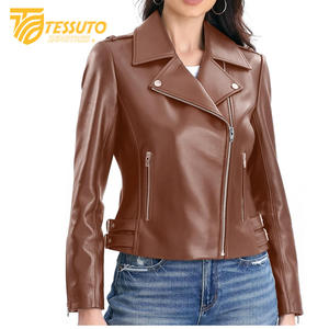 Abrigos de invierno para mujer, abrigo grueso de piel de oveja auténtica, chaqueta de cuero para mujer, chaqueta de aviador, chaquetas de piel de oveja para mujer - Product Image 1