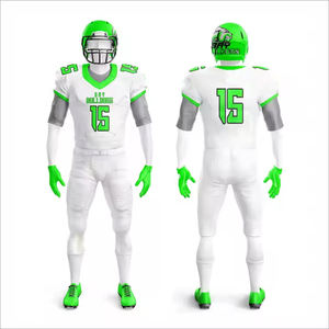 Nouveau Design Uniforme de Football Américain-Maillot de Pratique Respirant et Ensemble Plus Size Summer Season Printed Techniques - Product Image 5