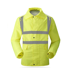 Chaqueta de seguridad de clase 3 de trabajo de alta visibilidad reflectante fluorescente de tráfico de alta visibilidad ropa de trabajo de invierno chaqueta de seguridad impermeable - Product Image 3