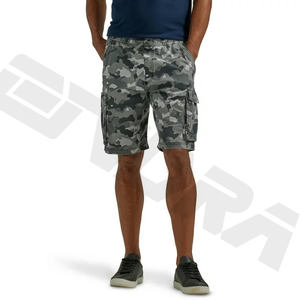 Short de fitness en coton doux pour hommes, vêtements d'entraînement et de jogging actifs, style décontracté à motif solide - Product Image 5