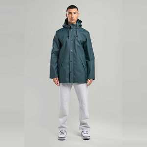 Vestes de pluie décontractées pour hommes haute performance, coupe-vent, imperméables, couches respirantes, doublure en maille, devant uni, confort tout au long de la journée - Product Image 5