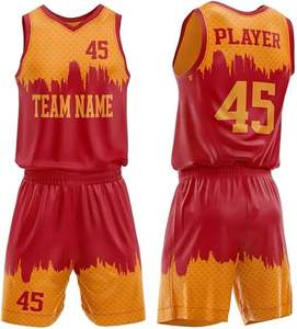 Vente en gros d'usine Uniforme de maillot de basket-ball Oem Uniformes personnalisés de qualité supérieure avec logo personnalisé Uniformes de maillot de basket-ball imprimés pour hommes - Product Image 1