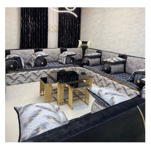 Sofá estilo Majlis árabe, diseño clásico, elegante conjunto para sala de estar, asientos de esquina de lujo, diseño que ahorra espacio - Product Image 1