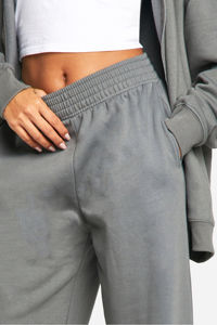 Pantalons de jogging évasés d'hiver les plus vendus en gros, 100% coton, respirant, doux, ample, jambe large, coupe droite, pantalon de survêtement hip-hop - Product Image 3