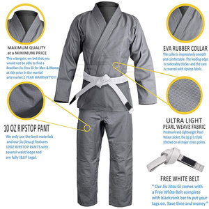 เครื่องแบบ BJJ สำหรับผู้ใหญ่เครื่องแบบ BJJ เกรดการแข่งขันเย็บแข็งแรงและใส่สบาย - Product Image 2