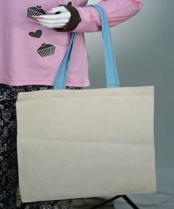 Meilleures ventes surdimensionné écologique 100% coton toile sac fourre-tout personnalisé imprimé logo réutilisable épicerie et recyclé sac promotionnel - Product Image 3