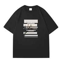Camiseta de Verano de Manga Corta para Mujer, de Algodón Tejido, Color Sólido, Transpirable, con Estampado Personalizado, Formal, de Alta Calidad, Marca MANGOES FASHION