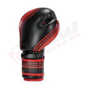 Latest-Design Black-Color Red-Stripes Boxing-Fighting Boxing Training <b>Leather</b> Fabric-Youth High Quality <b>Leather</b> Custom Gloves - Product Image 5