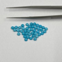 Turquoise bleu naturel Sleeping Beauty de 2,5 mm, taille brillante, qualité AAA, forme lisse, pierre précieuse calibrée, bijoux faits à la main en Inde