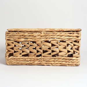 Boîte de rangement pliable en jacinthe d'eau respectueuse de l'environnement boîte pliante artisanale emballage boîtes pliables - Product Image 3
